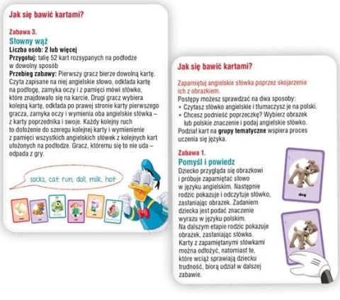 Książeczka edukacyjna Disney Uczy. Elementarz języka angielskiego. Karty Ameet (UEK 9302)