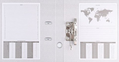 Segregator dźwigniowy z szyną A4 75mm czerwony Basic (21024221-04)