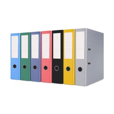 Segregator dźwigniowy z szyną A4 75mm czerwony Basic (21024221-04)