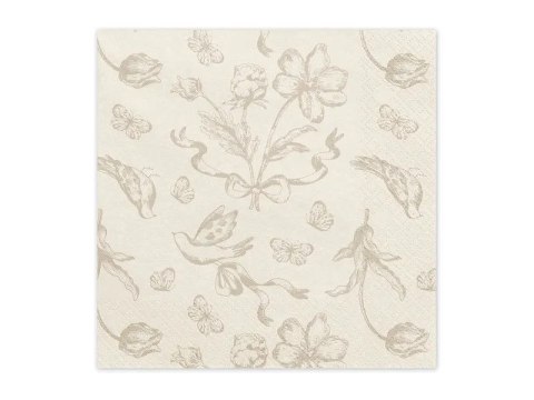 Serwetki Kwiaty mix papier [mm:] 330x330 Partydeco (SP33-106)