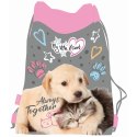 Worek na buty MY LITTLE FRIEND KOT/pies worek na obuwie St.Right (SO-01)