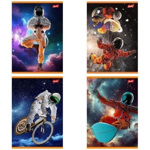 Zeszyt Spaceman A5 32k. 70g krata Unipap