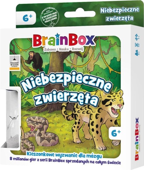 Gra edukacyjna BrainBox - Pocket - Niebezpieczne zwierzęta Rebel (5902650619982)