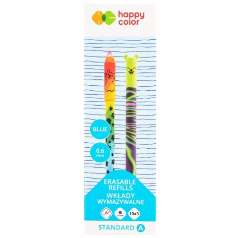 Wkład do długopisu wymazywalny wkład niebieski 0,6mm Happy Color (HA 4129 20A6-3)