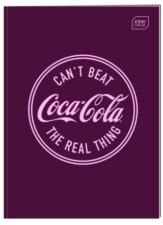 Zeszyt tematyczny COCA COLA HYBRID A6 32k. 70g krata Interdruk (do słówek)