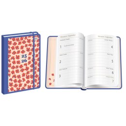 Kalendarz książkowy (terminarz) POPPIES 192 stron A6 Interdruk (SZKOLNY)