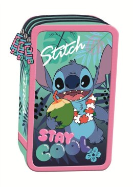 Piórnik STITCH STAY COOL POTRÓJNY St.Majewski (z wyposażnieniem)