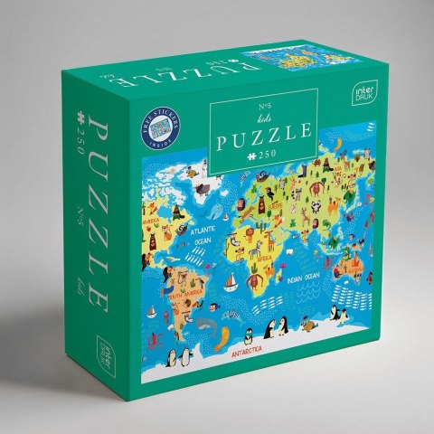 Puzzle KIDS 5 WORLD MAP 5902277368966 250 el. Interdruk (250 el)
