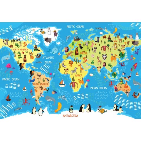 Puzzle KIDS 5 WORLD MAP 5902277368966 250 el. Interdruk (250 el)