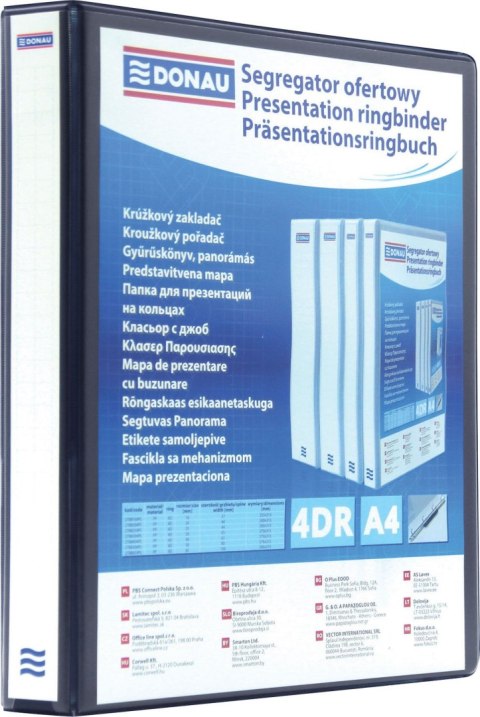 Segregator ofertowy A4 65mm czarny Donau (2788654PL-01)