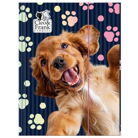 Teczka kartonowa na gumkę Cleo i Frank A4 mix Derform (5906601706097)