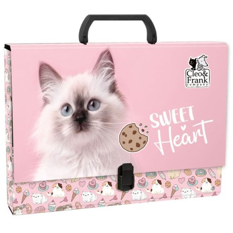 Teczka z szerokim grzbietem na klips Cleo i Frank A4 Derform (TTRCF45)