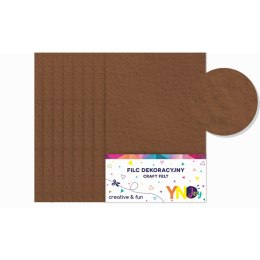 Filc kolor: brązowy 8 ark. [mm:] 210x297 Interdruk (IFILCBRĄZ)