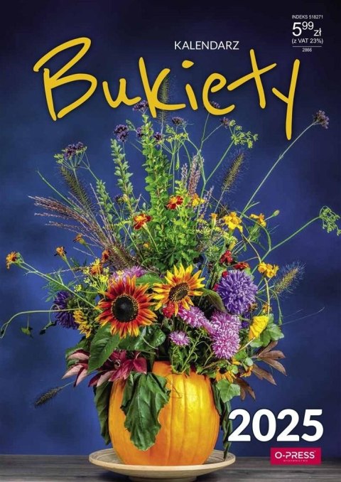 Kalendarz ścienny A4 BUKIETY A4 x 300mm Press (5904830713442)