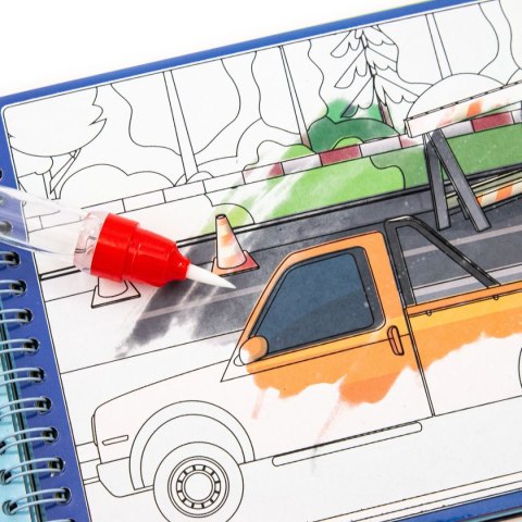 Kolorowanka Pojazdy MAGICZNA WIELORAZOWA KOLOROWANKA WODNA Derform (MWKWOKA)