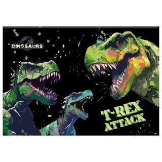 Podkład na biurko Dinozaur mix karton Derform (PODN20)