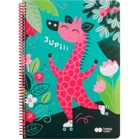 Kołozeszyt (kołonotatnik) A4 80k. krata Happy Color (HA 4742 2030-AF4)