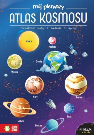 Książeczka edukacyjna Mój pierwszy atlas kosmosu Zielona Sowa