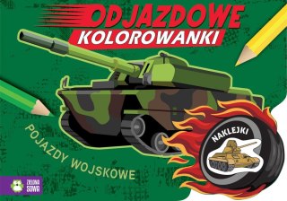 Książeczka edukacyjna Pojazdy wojskowe Zielona Sowa