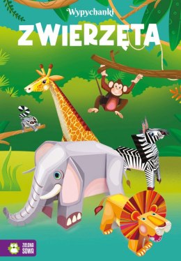 Książeczka edukacyjna Wypychanki. Zwierzęta Zielona Sowa