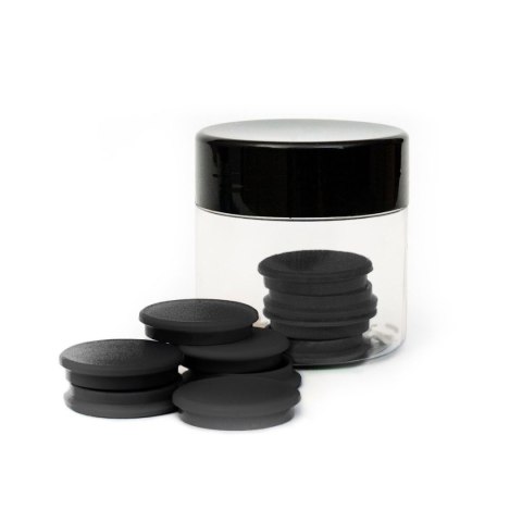 Magnes czarny czarny śr. 30mm Tierra 10 sztuk