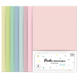 Arkusz piankowy pianka dekoracyjna Pastel kolor: mix 8 ark. Interdruk (IPIANC-020)