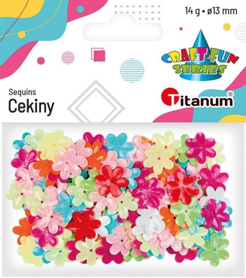 Cekiny Craft-Fun Series kwiatki kolorowe 14g Titanum (CK061)