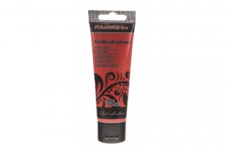 Farba akrylowa perłowy kolor: perłowy czerwone wino 75ml Flamingo Line (826)