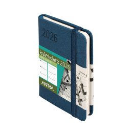 Kalendarz książkowy (terminarz) GRANATOWY AVANGARDA A7 Antra (2026)