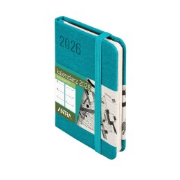 Kalendarz książkowy (terminarz) TURKUSOWY AVANGARDA A7 Antra (2026)