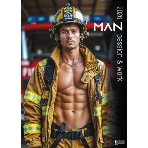 Kalendarz ścienny MAN, PASSION&WORK 13- planszowy 300mm x 350mm Jotan (WPK148)