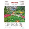 Kalendarz ścienny OGRODY WIELOPLANSZOWY 330mm x 500mm Jotan (WP133)