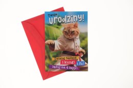 Kartka składana B6 Pan Dragon (B6 HOLO)