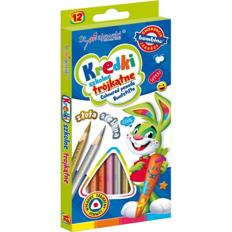 Kredki ołówkowe 12 kol. St.Majewski