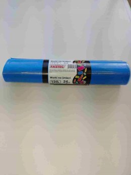 Worki na śmieci niebieska kolor: niebieski 120L 25 szt Fastec