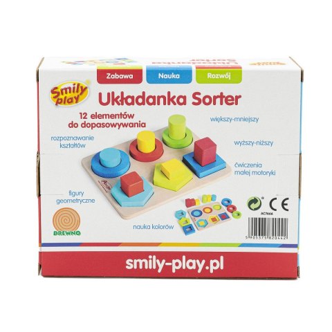 Zabawka edukacyjna sorter układanka Smily Play (AC7666 AN01)