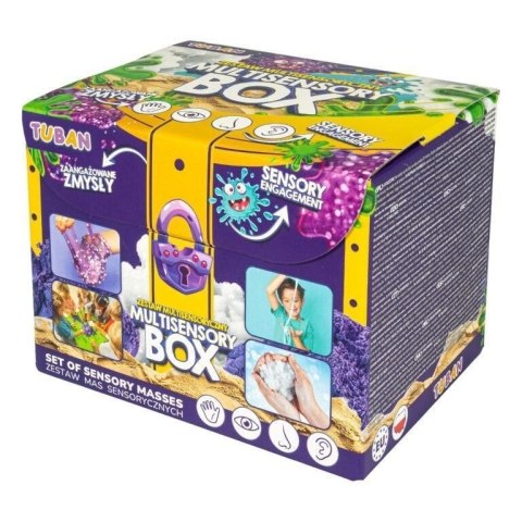 Zestaw kreatywny dla dzieci Zestaw mas sensorycznych Multisensory Box Tuban (TU8328)