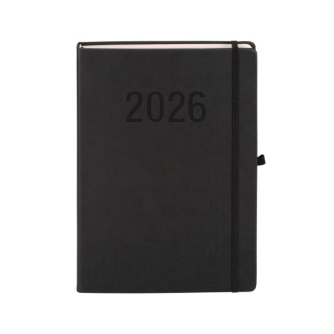Kalendarz książkowy (terminarz) 2026 MEMOFIX DNS A4 Antra (CZARNY)