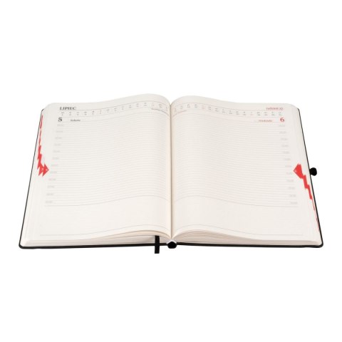 Kalendarz książkowy (terminarz) 2026 MEMOFIX DNS A4 Antra (CZARNY)