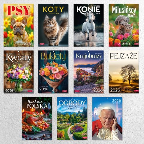 Kalendarz ścienny 16 stron wieloplanszowy A4 Press