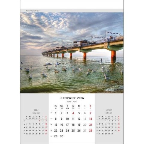 Kalendarz ścienny NIESAMOWITA POLSKA wieloplanszowy 330mm x 500mm Jotan (WP116)