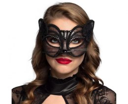 Maska wenecka kot czarny Godan (00202)