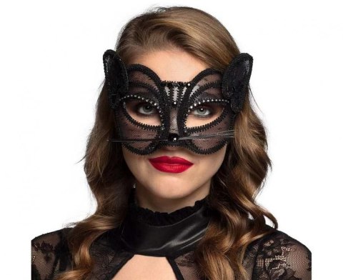 Maska wenecka kot czarny Godan (00202)