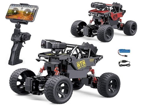 Samochód terenowy na radio, metalowe, z kamerą i WiFi Adar (622883)