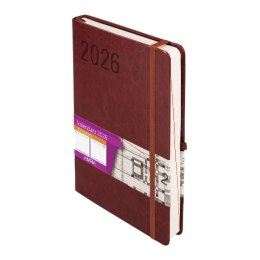 Kalendarz książkowy (terminarz) 2026 FORMALIZM DNS A5 Antra (BRĄZOWY)