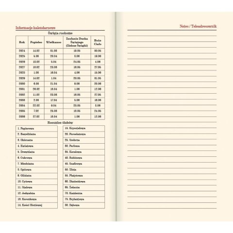 Kalendarz książkowy (terminarz) mix vivella kieszonkowy A6 Lucrum (11T)