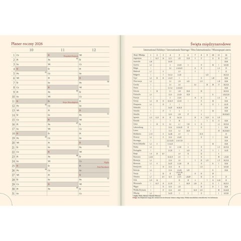 Kalendarz książkowy (terminarz) terminarz A5 145mm x 205mm Lucrum (21DR-79 mix)