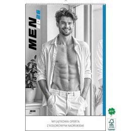 Kalendarz ścienny MEN 12 KARTKOWY 300mm x 350mm Jotan (WPK149)