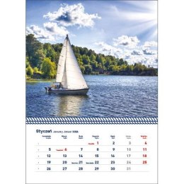 Kalendarz ścienny WARMIA I MAZURY WIELOPLANSZOWY 320mm x 855mm Jotan (WP 122)