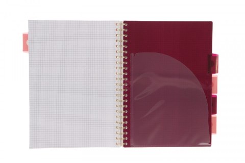 Kołozeszyt (kołonotatnik) ZIELONY KWIAT A4 100k. 80g krata Strigo (PADS077)